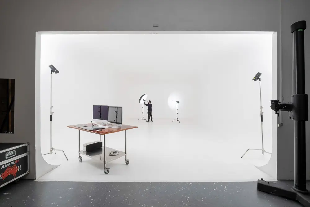 The white cyclorama