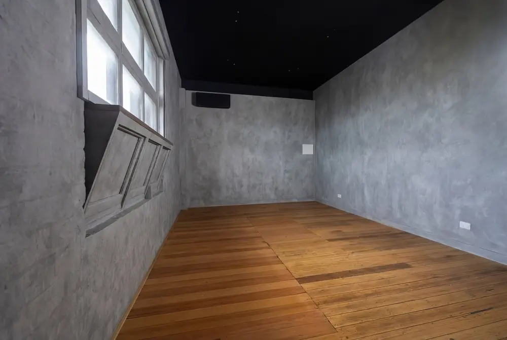 Hardwood floor in an office suite