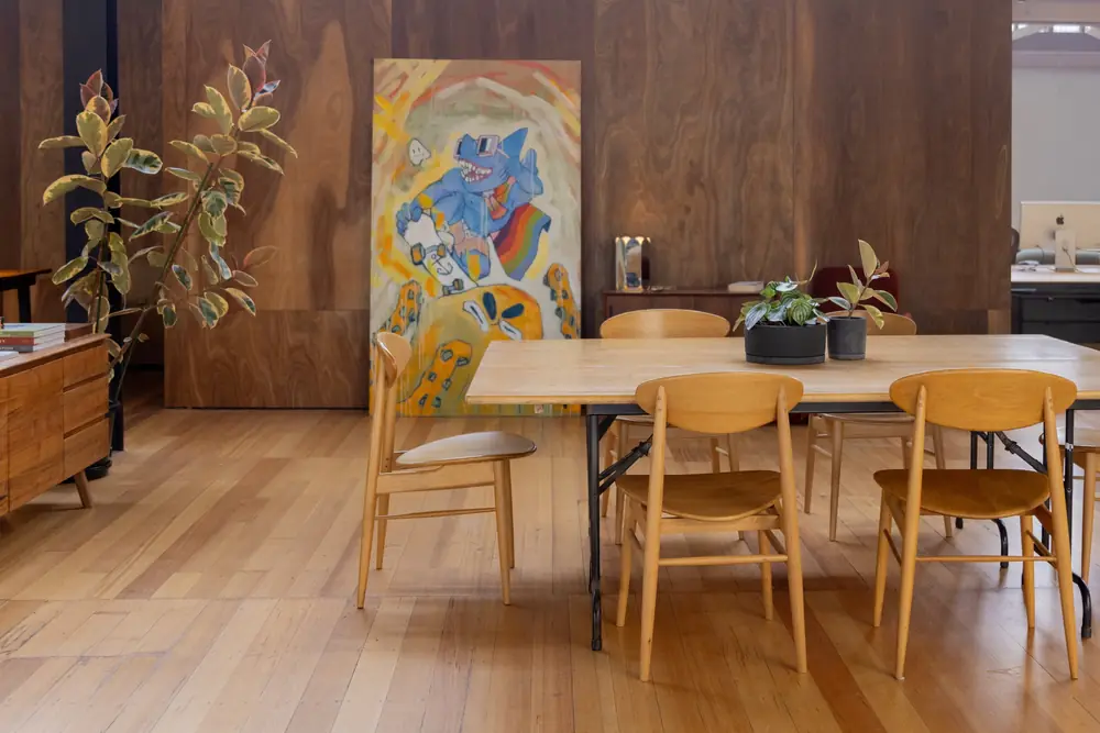 Kitchen table upstairs