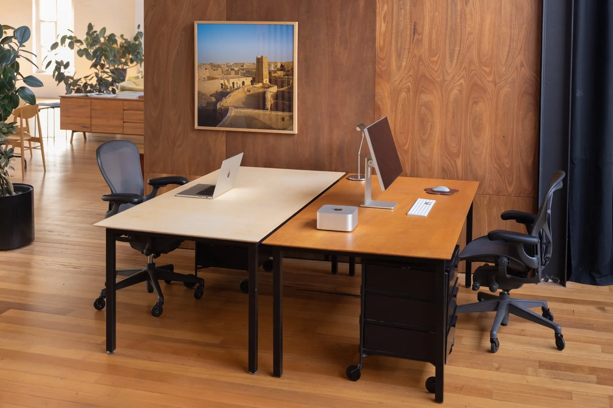 Desks upstairs